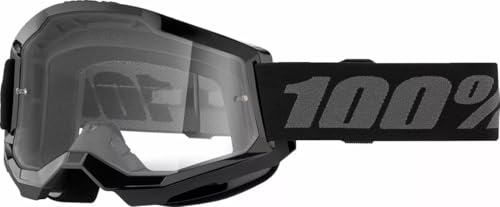 Parts Europe 100% Unisex Erwachsene MX Cross Brille Strata 2 schwarz - clear Lens Parts Europe 100% Unisex Erwachsene MX Cross Brille Strata 2 schwarz - clear Lens von Parts Europe