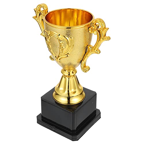 PartyKindom Auszeichnung Mit Trophäenpokal: Goldtrophäenpokal Aus Kunststoff Auszeichnung Für Den Ersten Platz Trophäenpokal Für Sportwettbewerbsparty von PartyKindom