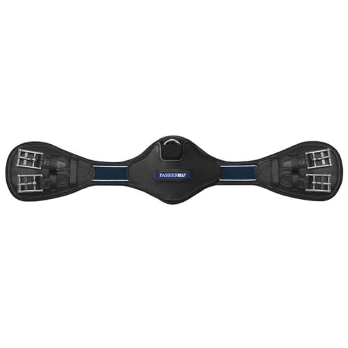 Passier Blue Wave Sattelgurt schwarz Leder mit Ellenbogenausschnitt D-Ring , Sattelgurt Länge:65cm Passier Blue Wave Sattelgurt schwarz Leder mit Ellenbogenausschnitt D-Ring , Sattelgurt Länge:65cm von Passier