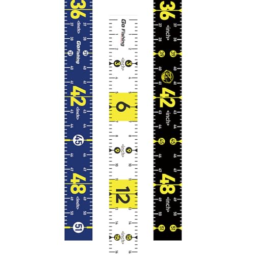 Fischherrscher für Boot, 3 PCS 51inch Selbstkleber Fisch messen Abziehbilder, wasserdicht von Pastoralist