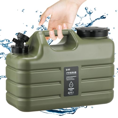 Pastoralist Wasserspeicherbehälter 2,9 Gallonen Wasserbehälter mit Zapfen BPA -freier Wassertank mit Griffen ohne Leckage tragbarer Campingwasser -Krug -Wasserträger, Wasserbehälter mit Zapfen von Pastoralist