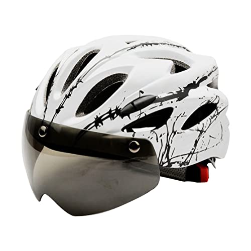 Radsporthelme mit magnetischer Brille Fahrradhelm Einstellbarer Sicherheitsschutz für Erwachsene, Adult Bike Helm von Pastoralist