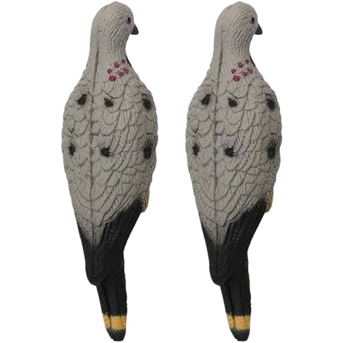 Taubeköder für die Jagd 2PCs Realistische Taube 3D -Bogenschießen -Ziele weiche Eva -Schaum -Dove -Jagdzubehör Faltbare Taubenlockköder Tierköder Ziele für Jagdgeräte im Freien, Taubedeckel von Pastoralist