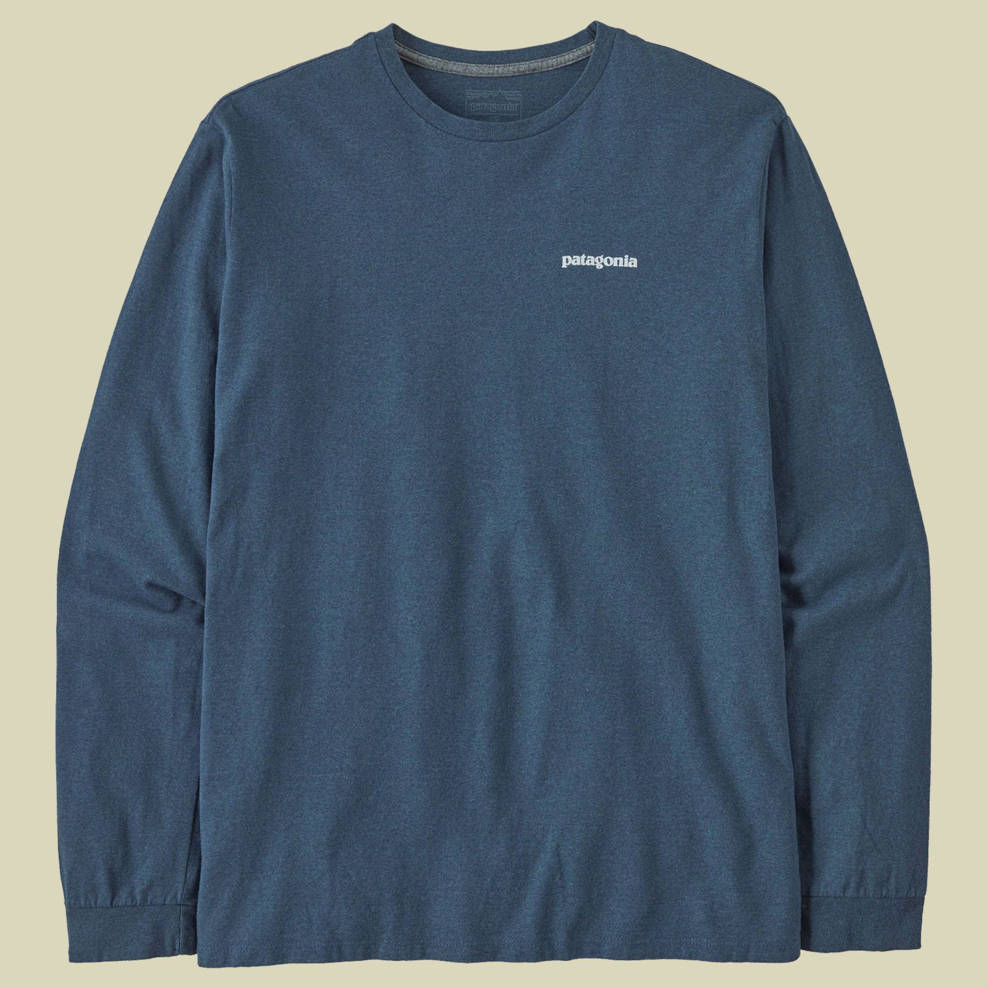 L/S P-6 Logo Responsibili-Tee Men blau M - utility blue von Patagonia