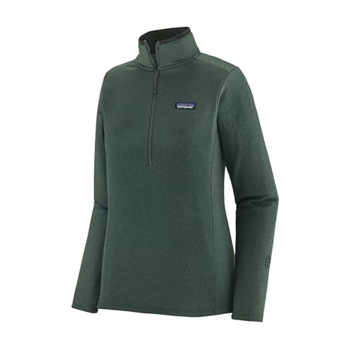 PATAGONIA 40505-NGRX W's R1 Daily Zip Neck Sweatshirt Damen Nouveau Green - Northern Green X-Dye Größe S von Patagonia