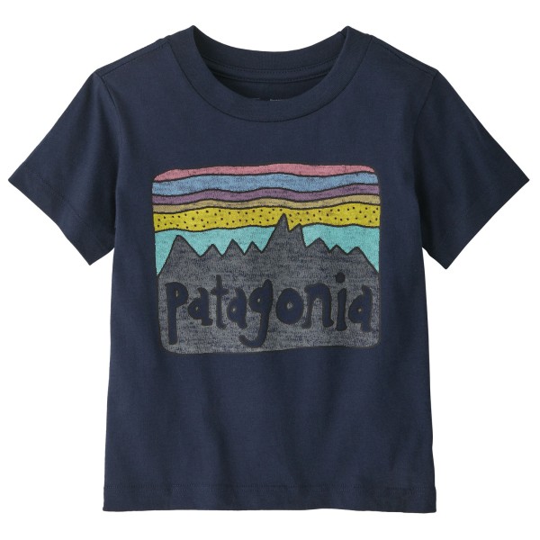 Patagonia - Baby Fitz Roy Skies - T-Shirt Gr 18 Months blau von Patagonia