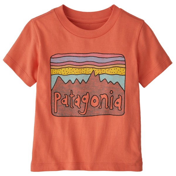 Patagonia - Baby Fitz Roy Skies - T-Shirt Gr 2 Years rot von Patagonia