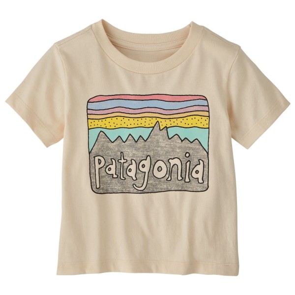 Patagonia - Baby Fitz Roy Skies - T-Shirt Gr 6 Months beige von Patagonia