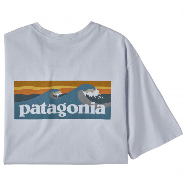 Patagonia - Boardshort Logo Pocket Responsibili-Tee - T-Shirt Gr XS grau von Patagonia