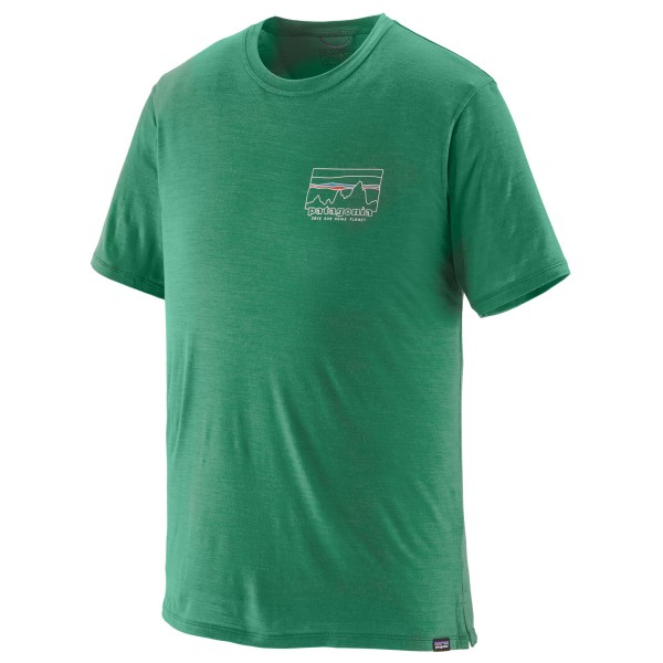 Patagonia - Cap Cool Merino Graphic Shirt - Merinoshirt Gr XS grün von Patagonia