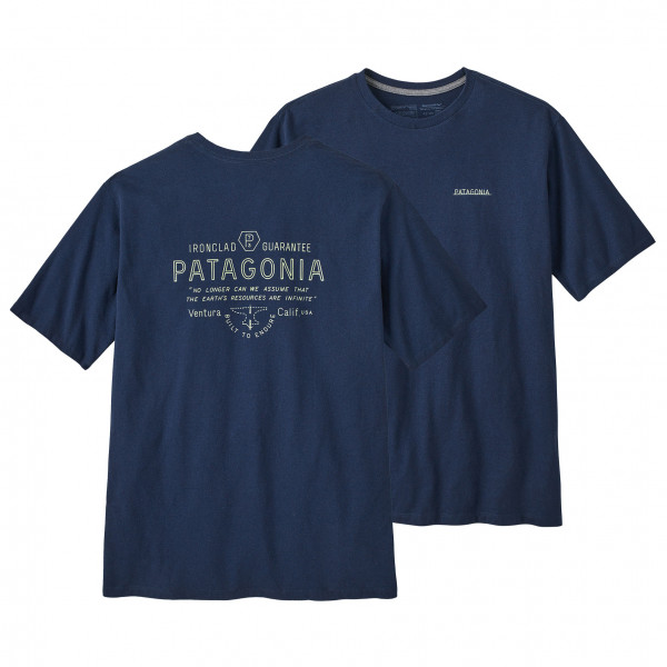 Patagonia - Forge Mark Responsibili-Tee - T-Shirt Gr L blau von Patagonia