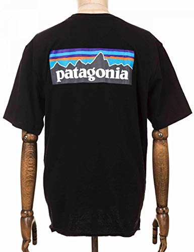 Patagonia Herren Men's P-6 Logo Responsibili-Tee T-Shirt, Schwarz, S von Patagonia