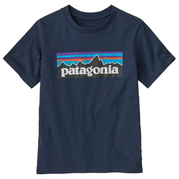 Patagonia - Kid's P-6 Logo - T-Shirt Gr M blau von Patagonia