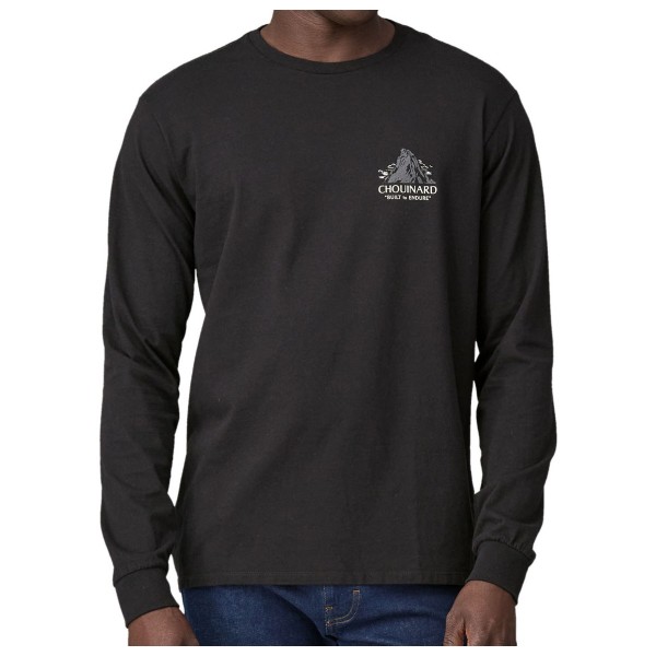 Patagonia - L/S Chouinard Crest Responsibili-Tee - Longsleeve Gr S schwarz von Patagonia