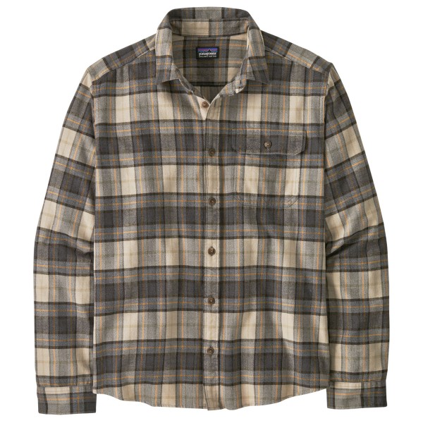 Patagonia - L/S LW Fjord Flannel Shirt - Hemd Gr S grau von Patagonia