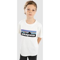 Patagonia P-6 Logo Kids T-Shirt birch white Patagonia P-6 Logo Kids T-Shirt birch white von Patagonia