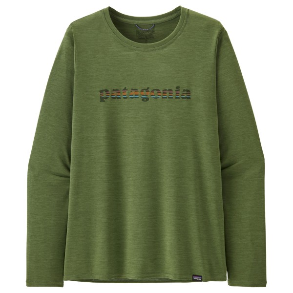 Patagonia - Women's L/S Cap Cool Daily Graphic Shirt - Longsleeve Gr L oliv von Patagonia