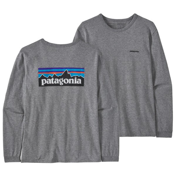 Patagonia - Women's L/S P-6 Logo Responsibili-Tee - Longsleeve Gr XS grau von Patagonia