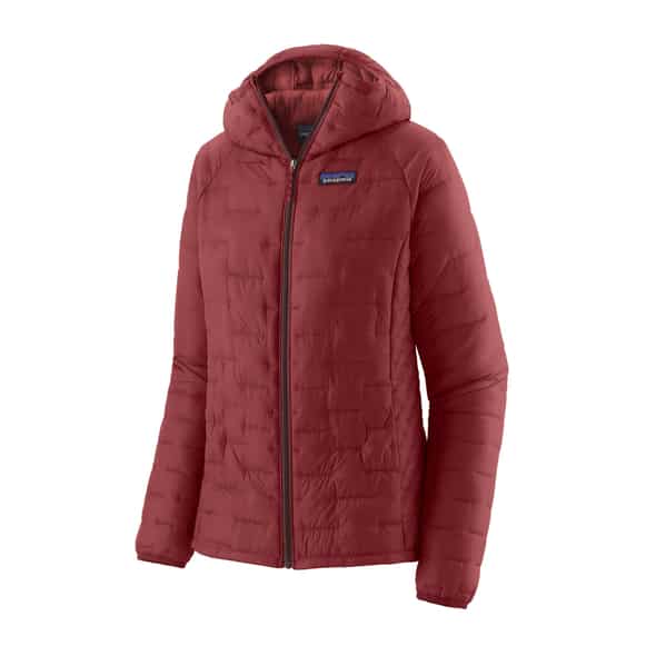 Patagonia Micro Puff Hoody Damen Wanderjacke (Dunkelrot M Größe) Expeditionsbekleidung von Patagonia