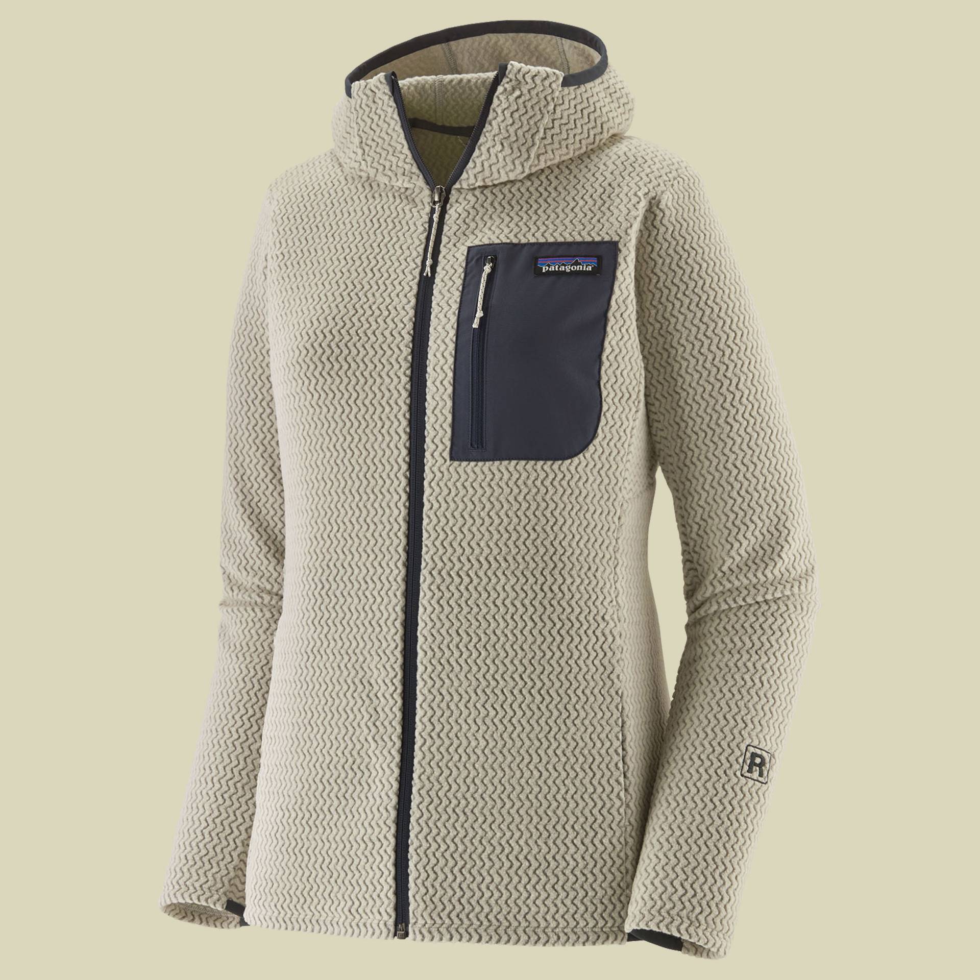 R1 Air Full-Zip Hoody Women grau L - Farbe wool white R1 Air Full-Zip Hoody Women grau L - Farbe wool white von Patagonia