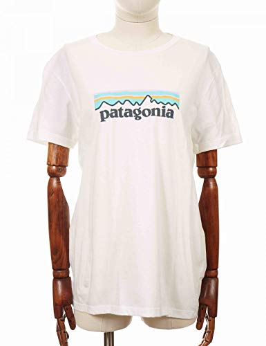 patagonia Womens W's Pastel P-6 Logo Organic Crew T-Shirt Hemd, White, S von Patagonia