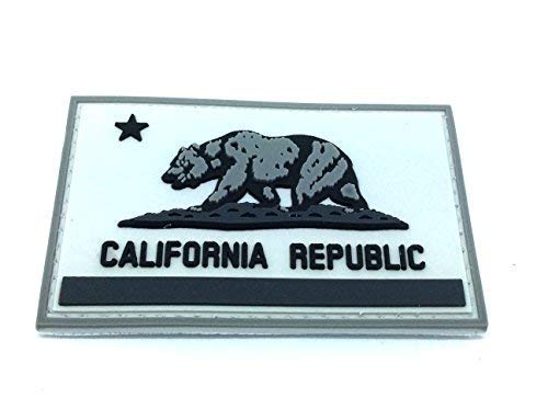 California Republic Flagge Schwarz Airsoft Klettverschluss PVC Patch Klett von Patch Nation