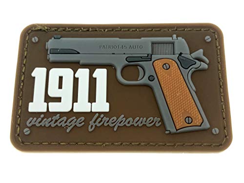 Patch Nation 1911 Vintage Firepower Braun PVC Airsoft Paintball Klett Emblem Abzeichen Patch Nation 1911 Vintage Firepower Braun PVC Airsoft Paintball Klett Emblem Abzeichen von Patch Nation