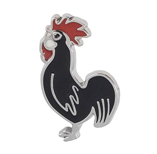 Patch Nation Hahn Cockerel Pin Silber Metall Abzeichen Brosche von Patch Nation