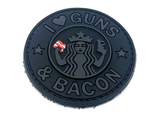 Patch Nation I Guns & Bacon PVC Airsoft Klettverschluss-Flecken Schwarz Patch Nation I Guns & Bacon PVC Airsoft Klettverschluss-Flecken Schwarz von Patch Nation