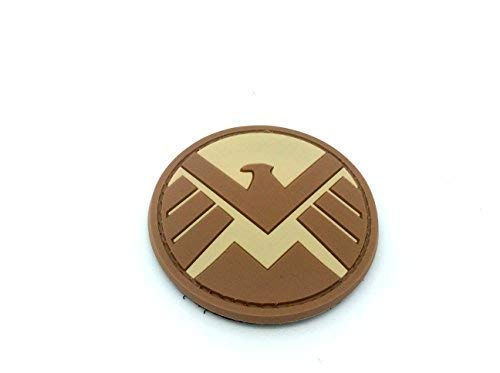 Patch Nation S.H.I.E.L.D. Ironman Team Shield Agent Braun PVC Airsoft Paintball Klett Emblem Abzeichen von Patch Nation