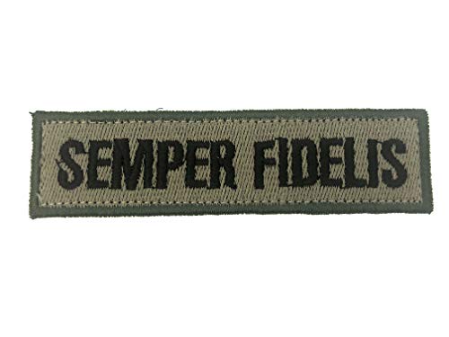 Patch Nation Semper Fidelis Braun Bestickt Airsoft Klettverschluss-Flecken von Patch Nation