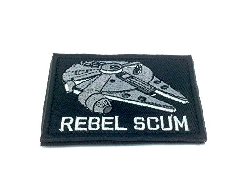 Rebel Scum Millennium Falcon Gestickte Airsoft Klettverschluss-Flecken Patch von Patch Nation