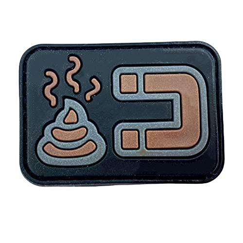 Scheiß-Magnet Airsoft Klettverschluss PVC Patch (Braun) von Patch Nation