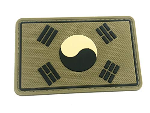 Süd Korea Braun Flagge Airsoft Klettverschluss PVC Patch von Patch Nation