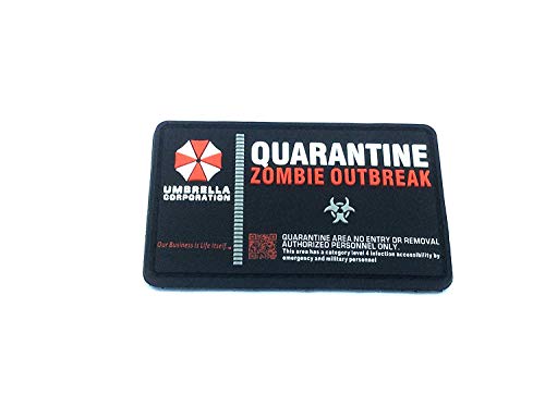 Umbrella Corporation Quarantine Zombie Outbreak Morale Patch PVC Airsoft Paintball Klett Emblem Abzeichen von Patch Nation