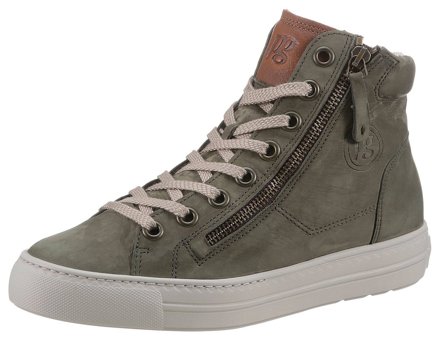 Paul Green Sneaker, Schnürboots, High Top Sneaker, Plateausohle, mit Reißverschluss von Paul Green