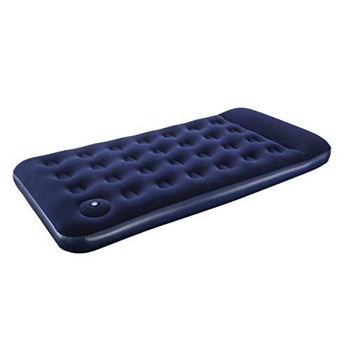 Pavillo Bestway 74" x 39" x 11"/1.88m x 99cm x 28cm Airbed Twin Built-in Foot Pump, Blau von Bestway