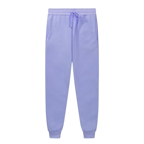 Baggy Jogginghose Damen, Trainingshose Damen Baggy Trackpants, Laufhose Yoga Hose Lang Baumwolle Jogging Für Frauen Sporthose Lange Freizeithose Slim Fit Lila von Pdakieyxnd