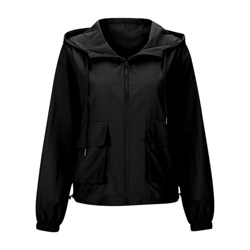 Damenjacken Für Den Übergang - Hoodie Damen Oversize Jacke, Sweatshirt Günstig Sportjacke Lang Zipper Mit Kapuze Kapuzenpullis Reißverschluss Durchgehendem Passform Kapuzenpullover von Pdakieyxnd