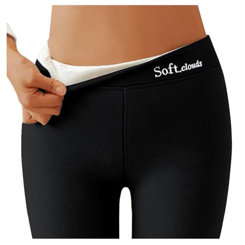 Damenmode Sale, Gefütterte Strumpfhose Damen Thermo Leggins Lange Unterhosen - Leggings Gefüttert Winterhose Laufhose Lang Thermoleggings Mit Taschen Warme von Pdakieyxnd