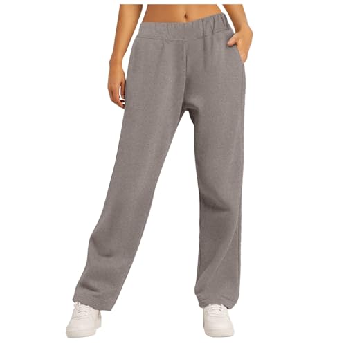 Golfhose Damen, Sweatpants Damen Lang Jogpants, Pants Baumwolle Yoga Hose Elegante Jogging Für Frauen Sporthose Lange Freizeithose Slim Fit Trainingshose Khaki von Pdakieyxnd