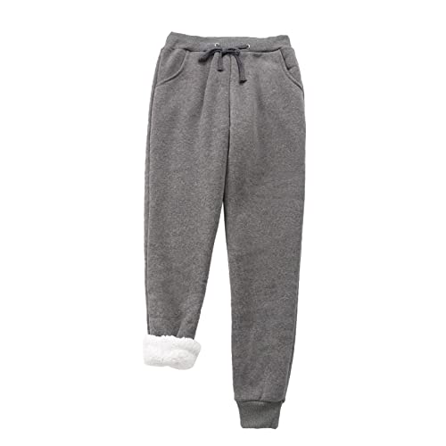 Jogginghose Damen Winter, Jogginghose Fleece Damen Warme Jogginghose Damen Flauschig Fleecehose Lässige Winterhose Winter Trainingshose Sweatpants Laufhose Yoga Hosen Mit Taschen von Pdakieyxnd