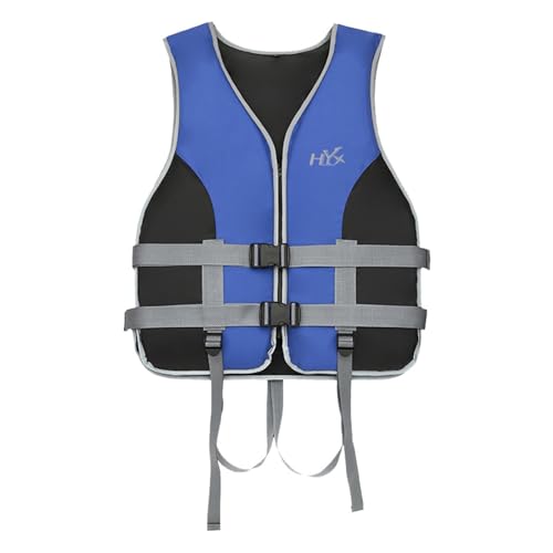 Rettungsweste Erwachsene, Atmungsaktiv Rettungsweste Neopren Material Mit Überlebenspfeife Unisex Life Jacket Schwimmlernweste Für Stand Up Paddle, Jetski, Wassersport, Wasserski, Segeln Blau von Pdakieyxnd