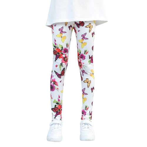 Thermo Leggings Mädchen, Fleecehose KinderGefüttert Thermoleggings Kinder Mädchen Junge Thermo Leggings Warme Strumpfhosen Winter Winterhose Bunt Gefütterte Hosen Weiss von Pdakieyxnd