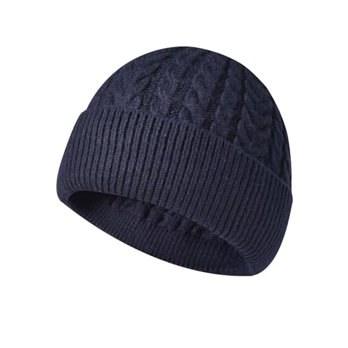 Warehouse Deal, Baumwollmütze Herren Damen Mütze Großer Kopf Wollmütze - Winter Kaschmir Fleece Fleecemütze Haube Hat Beanie Winddichte Prägung Fahrrad Thermo Wintermütze Geeignet von Pdakieyxnd