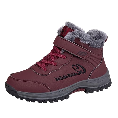 Winter Sportschuhe Damen, Black Friday Schneeschuhe Damen Herren Gefüttert Winterschuhe Kurzstiefel Winter Warm Gefütterte Schneestiefel Kurzschaft Stiefel Boots Schuhe von Pdakieyxnd