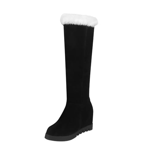 Winter Stiefel Damen Gefüttert, Winterschuhe Damen Gefüttert Winterstiefel Damen Winter Warme Schneestiefel Wanderschuhe Weitschaft Schneeschuhe rutschfeste Stiefeletten Kurzschaft Stiefel Outdoor von Pdakieyxnd