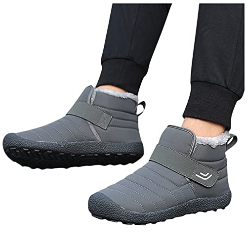 Winterstiefel Herren Gefüttert Und Wasserdicht - Winterstiefel Herren Gefüttert Schneeschuhe Wasserdicht, rutschfeste Weite H Barfußschuhe Schneestiefel Outdoor Wanderstiefel Leichte Boots von Pdakieyxnd