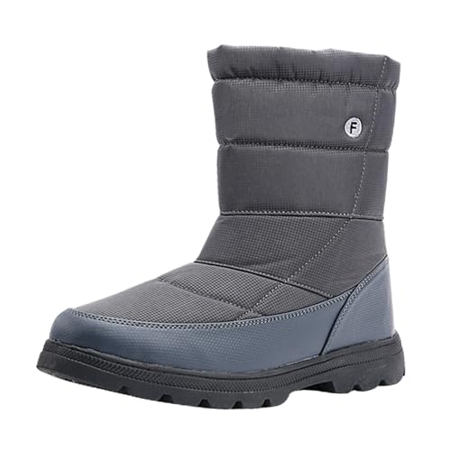 Winterstiefeletten Damen, Angebote Tages Blitzangebote Schneestiefel Damen Wasserdicht Winterschuhe Wanderschuhe Halbhoch Stiefel Flach Gefütterte Warm Winterstiefel Winter Boots Outdoor von Pdakieyxnd