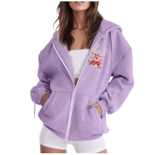 Zip Up Hoodie - Hoodie Jacke Damen Y2k, Tops Oversized Sweatshirt Teenager Mädchen Laufjacke Lang Kapuzenpullover Langarm Kapuzenjacke Cropped Mit Reißverschluss von Pdakieyxnd